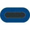 Tapete de Poker "VICTORIAN BLUE" - oval - 3 tamanhos - 0/8/10 jogadores - jersey neoprene