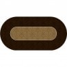 Pokerkleed "VICTORIAN BROWN" - ovaal - 3 maten - 0/8/10 spelers - neopreen jersey