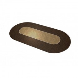 Pokerkleed "VICTORIAN BROWN" - ovaal - 3 maten - 0/8/10 spelers - neopreen jersey