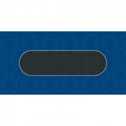 Pokerkleed "VICTORIAN BLAUW" - rechthoekig - 3 maten - 0/8/10 spelers - neopreen jersey