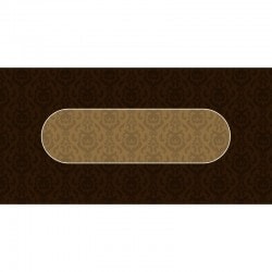 Pokerkleed "VICTORIAN BROWN" - rechthoekig - 3 maten - 0/8/10 spelers - neopreen jersey