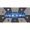 Poker Teppich "CHAMPIONS LEAGUE" - rechteckig - 2 Größen - 10 Spieler - Neopren-Jersey