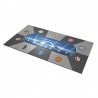 Tapis de Poker "LIGUE DES CHAMPIONS" - rectangulaire - 2 tailles - 10 joueurs - jersey néoprène