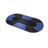 Pokerteppich "TEXAS HOLDEM BLAU" - oval - 3 Größen - 8/10 Spieler - Neopren-Jersey