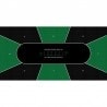 Pokertafelkleed "TEXAS HOLDEM GROEN" - rechthoekig - 3 maten - 8/10 spelers - neopreen jersey