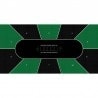 Tappeto da Poker "TEXAS HOLDEM VERDE" - rettangolare - 3 taglie - 8/10 giocatori - jersey in neoprene