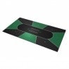 Pokerbord "TEXAS HOLDEM GRÖN" - rektangulär - 3 storlekar - 8/10 spelare - neoprenjersey