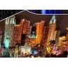 Tappeto da Poker "VEGAS BY NIGHT" - ovale - 3 dimensioni - 8/10 giocatori - jersey in neoprene