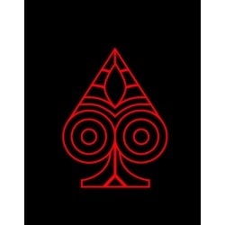 Pokerkleed "TEXAS HOLDEM ROOD" - rechthoekig - 3 maten - 0/8/10 spelers - neopreen jersey