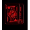 Poker mat "PRIVATE POKER" - rechthoekig - 8/10 plaatsen - 3 maten - neopreen jersey.