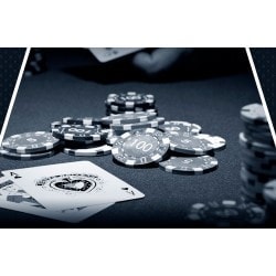 Dywan do pokera "LAS VEGAS DESIGN" - owalny - 3 rozmiary - 8/10 miejsc - jersey neoprenowy
