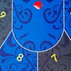 Poker Teppich "ARABESQUE" - rechteckig - 180 x 90 cm - 10 Plätze - Neoprenfilz