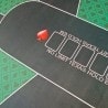 "SPADE" Poker Mat - Rectangular - 180 x 90 cm - 10 seats - neoprene / felt material.