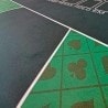 Pokerbord "SPADE" - rektangulär - 180 x 90 cm - 10 platser - neopren / filtduk.