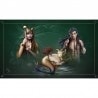 "Tarot tapijt "ASTROLOGIE STEENBOK" - neopreen jersey - rechthoekig - 100 x 60 cm"