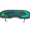 Mesa de pÃ³ker de torneo "GREEN" - patas plegables - posiciÃ³n del repartidor - 10 jugadores