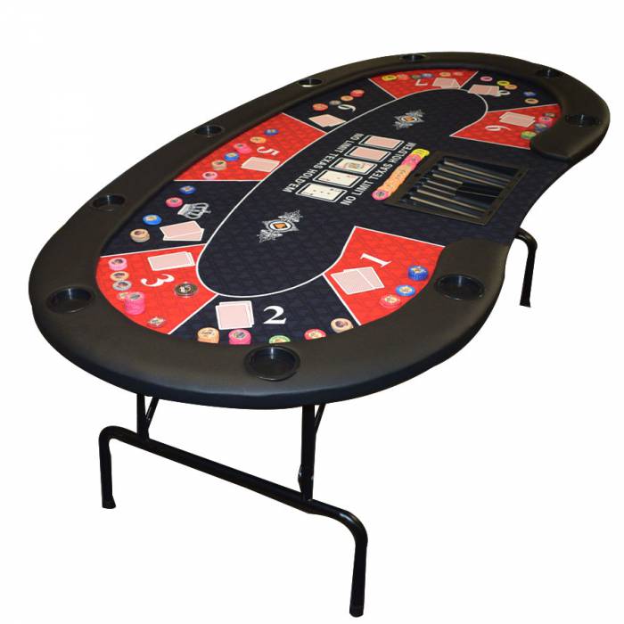 DecoHomeTextil Tischpolster RUND OVAL Größe & Farbe Wählbar Poker Grün