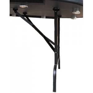 "NÉVADA RED" poker table - folding legs - race track - 10 players - microfiber fabric felt - faux leather edges