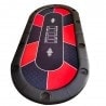 Dessus de table de poker "NO LIMIT RED" - 200 cm x 100 cm - pliable - pour 10 joueurs
