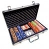"TWISTER" CASH GAME - 300-piece poker chip set - made of 14g clay composite - with accessories.