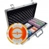 Runner Up pokerset van 300 chips - CASH GAME versie - gemaakt van ABS met metalen inzetstukken van 12 g - inclusief accessoires.