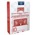 Bicycle "PRESTIGE" rood - 55-kaartspel 100% Plastic - pokerformaat - 2 jumbo-indexen.
