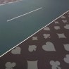 Poker mat "DOUBLE FACE" - rectangular - 10 seats - 180 x 90 cm - neoprene jersey.