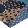 Tappeto da poker "DOPPIO LATO" - rettangolare - 10 posti - 180 x 90 cm - jersey in neoprene.