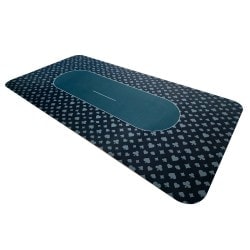 Poker Mat "DOUBLE FACE" - rechthoekig - 10 plaatsen - 180 x 90 cm - neopreen jersey