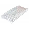Rack de rangement pour 300 jetons de poker - transparent avec couvercle – 2 emplacements pour jeux de cartes