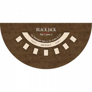 "BROWN BLACK JACK" rug -...