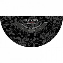 "BLACK JACK" black carpet -...