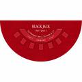 Black Jack XL-röd matta - 200 x 100 cm - neoprentrikå - Halvmånadsklipp