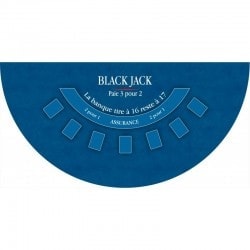 Tapete "BLACK JACK XL" azul...