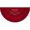 Tapete "BLACK JACK 2023 XL" rojo - 200 x 100 cm - tela de neopreno - Media luna