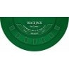 "BLACK JACK 2023 XL" green mat - 200 x 100 cm - neoprene jersey - Half-moon shape.