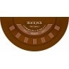 Tapis de "BLACK JACK 2023 XL" marron - 200 x 100 cm - jersey néoprène - Demi-lune
