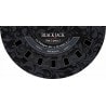 Zwarte "BLACK JACK 2023 XL" tapijt - 200 x 100 cm - neopreen jersey - Halvemaanvormig