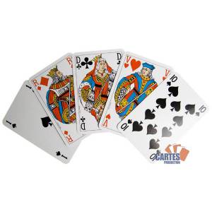 10 packs of 24 "SPECIAL CERCLE" Extra-thin RAMI game cards - Grimaud.