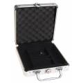 Storage case "ALU 100" for 100 poker chips - imitation aluminum - Plastic bottom