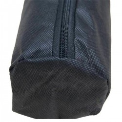 "ECO OVAL BLACK" Poker Mat - 180 x 90 cm - made of neoprene jersey - with carrying case.