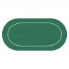 Poker Mat "ECO OVAL GREEN" - 180 x 90 cm - made of neoprene jersey - with carrying bag.