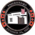 Kortvakt "WYATT EARP" - i metall - 2 olika sidor - 50 mm i diameter.