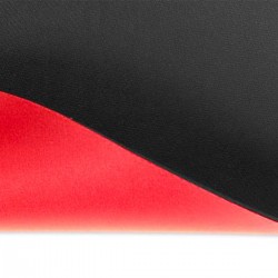 Tapis de poker "ÉCO OVALE ROUGE" - 180 x 90 cm - en jersey néoprène - avec housse de transport