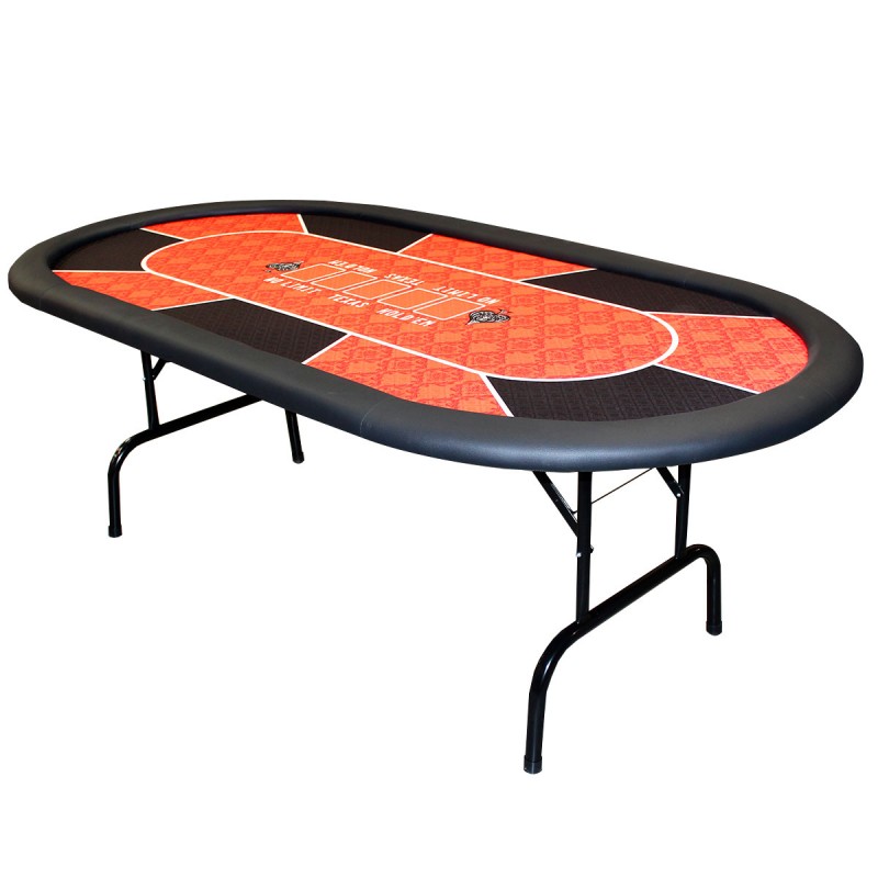 Tapis De Table Poker 10 Joueurs 120x60cm - Feutre Et Caoutchouc Antidérapant - Pour Soirées Casino à La Maison Tapis Poker