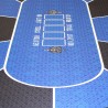 Pokertisch "NO LIMIT" Blau - 10 Spieler - klappbare Beine