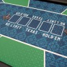 Poker table "NO LIMIT" Green - 10 players - folding legs