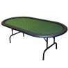 Table de poker "BELLINI FOREST" - 10 joueurs - tapis Speed Cloth Suited - pieds pliants