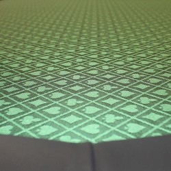 Pokerbord "BELLINI FOREST" - 10 spelare - Speed Cloth Suited-matta - Vikbara ben