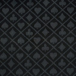Pokerbord "BELLINI BLACK" - 10 spelare - Speed Cloth Suited - hopfällbara ben